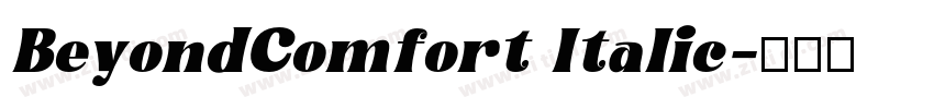 BeyondComfort Italic字体转换